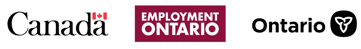 Government of Canada, Employment Ontario and Government of Ontario logos